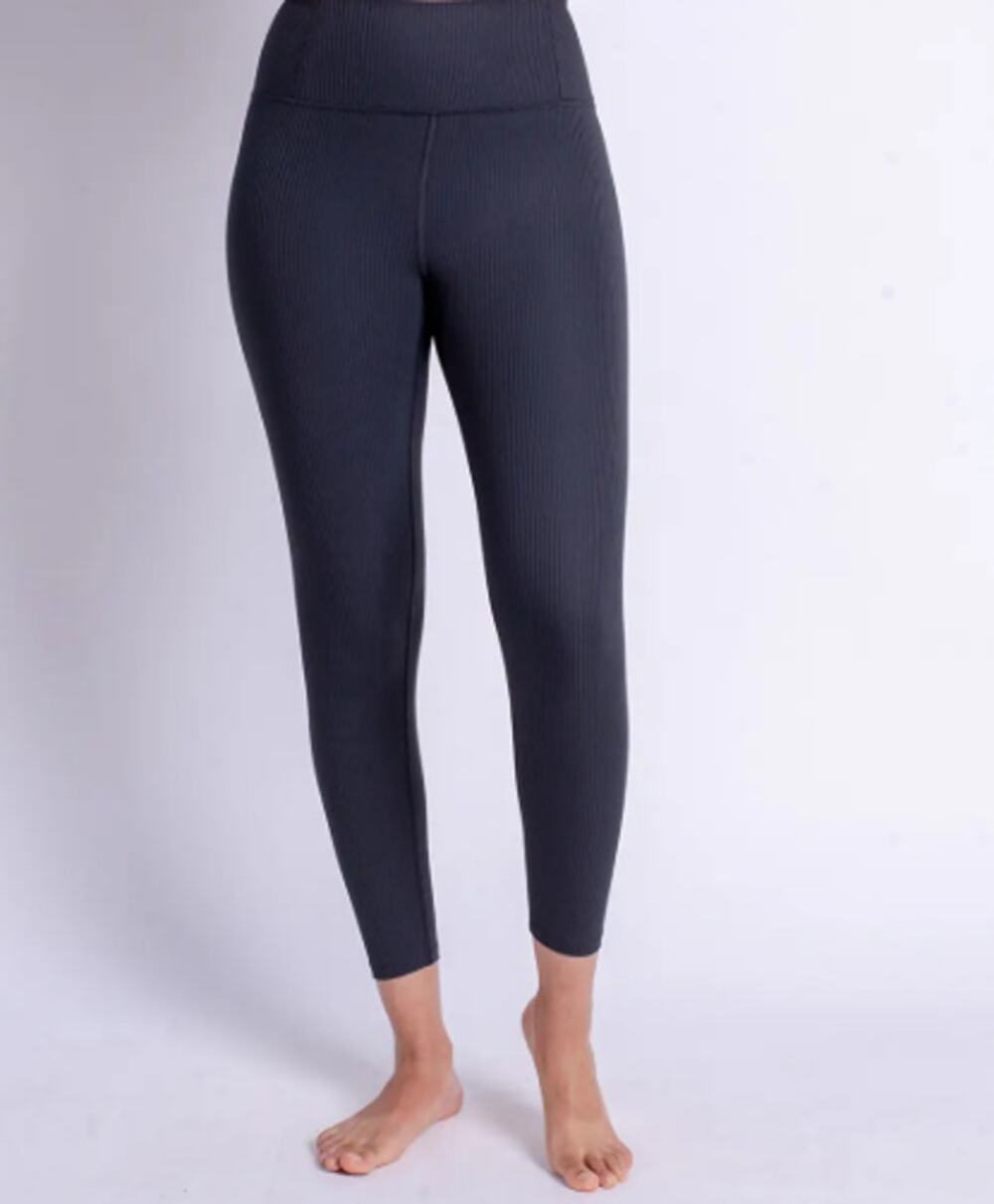 Girlfriend Collective Rib Compressive Leggings XXXL 20-22 Black High Rise 7/8